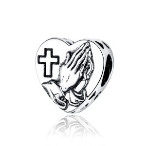 (kuva) Pandora-tyylinen Hopeinen Uskon Charm - BSC317