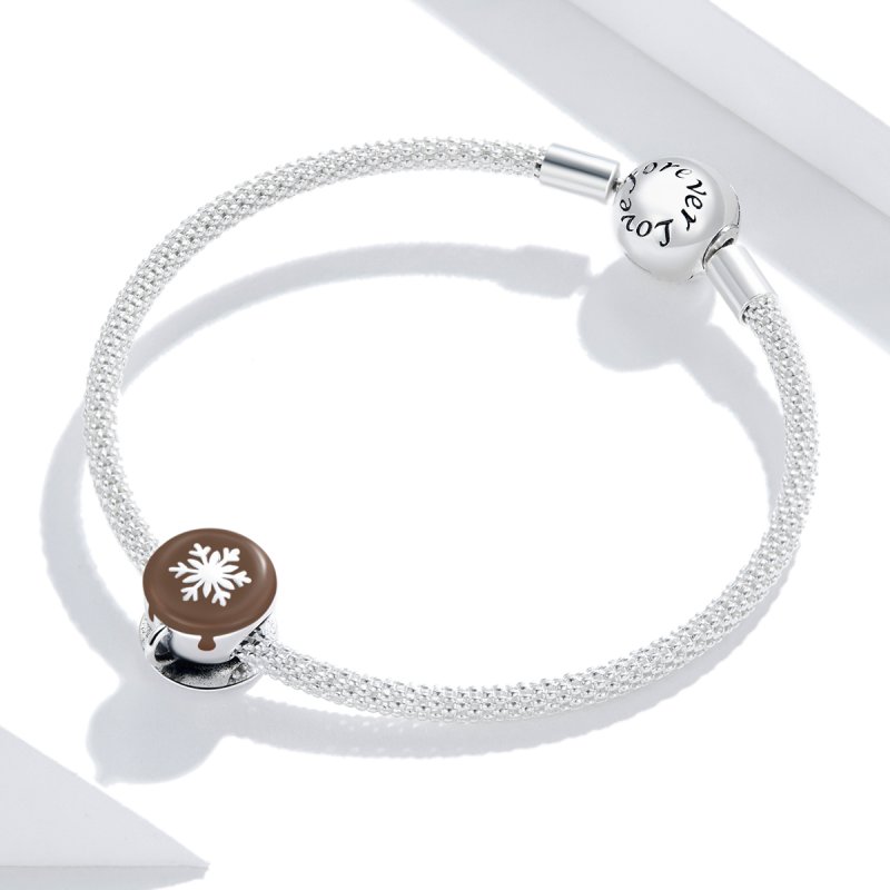 (kuva) Pandora-tyylinen talvinen kahvin amuletti - BSC361 - Näytä 3