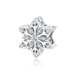 (kuva) Pandora-tyylinen Kirkas Lumihiutale - Charm - BSC368