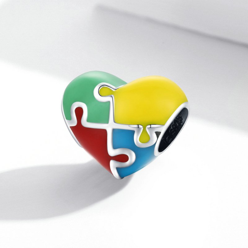 (kuva) Pandora-tyylinen Love Puzzle -koru - BSC547 - Näytä 2
