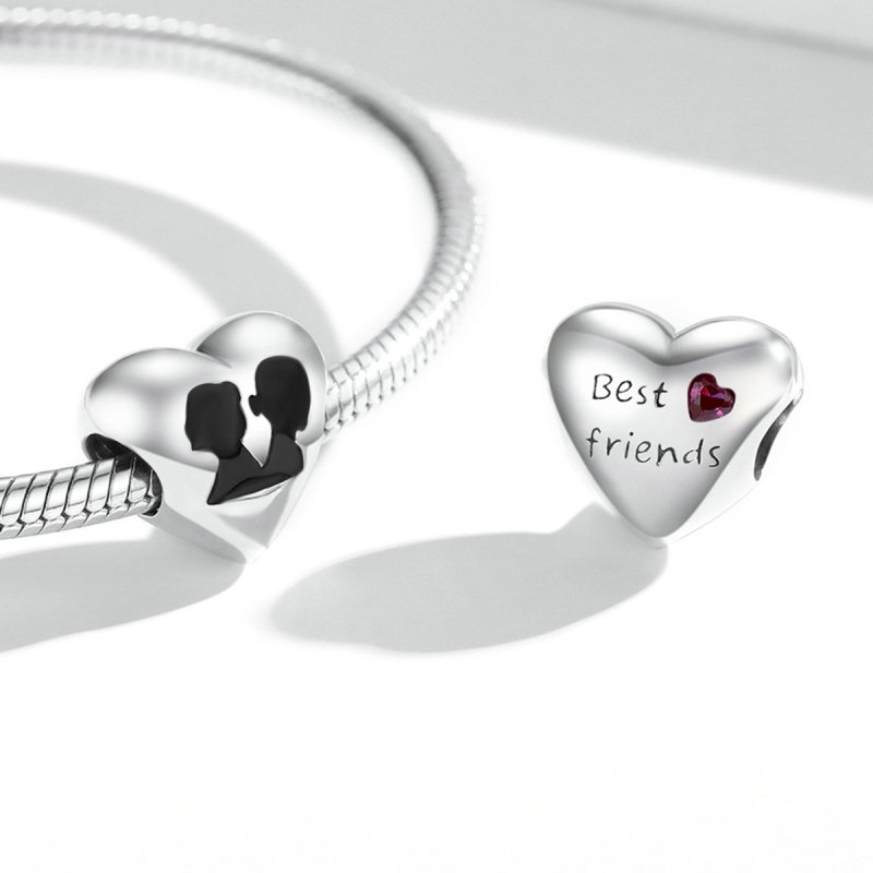 (kuva) Pandora-tyylinen Love Silhouette -riipus - BSC549 - Näytä 4