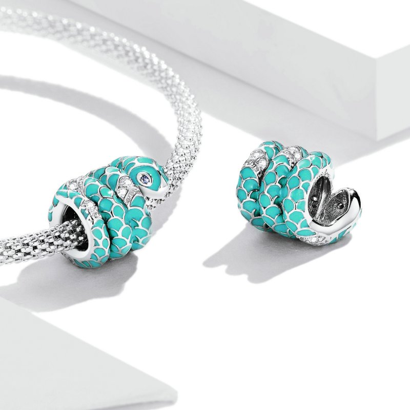 (kuva) Pandora-tyylinen Sininen Käärme - Charm - BSC576 - Näytä 4