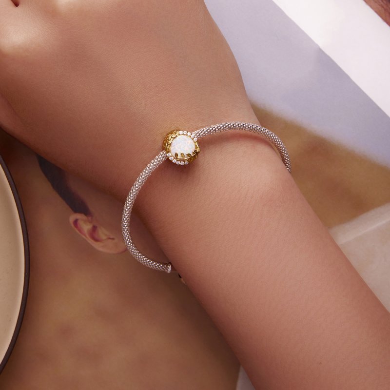(kuva) Pandora-tyylinen Opal Lehvä Charm - BSC671 - Näytä 6