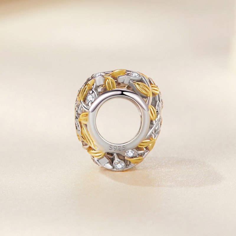 (kuva) Pandora-tyylinen Sydämen Muotoiset Lehdet - Charm - BSC672 - Näytä 2