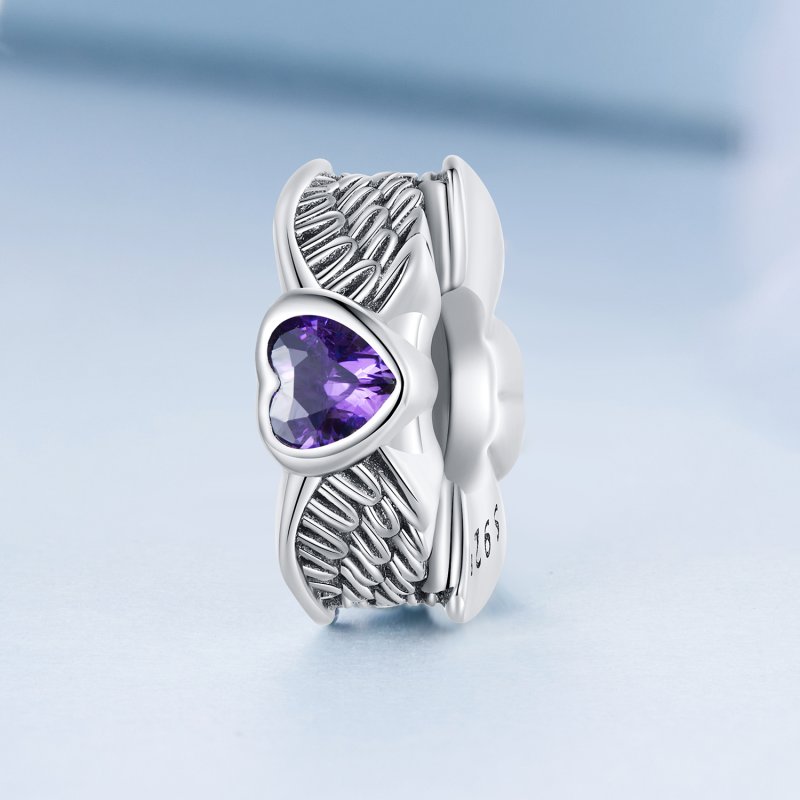 (kuva) Pandora Style Guardian Heart Spacer Charm - BSC677 - Näytä 2