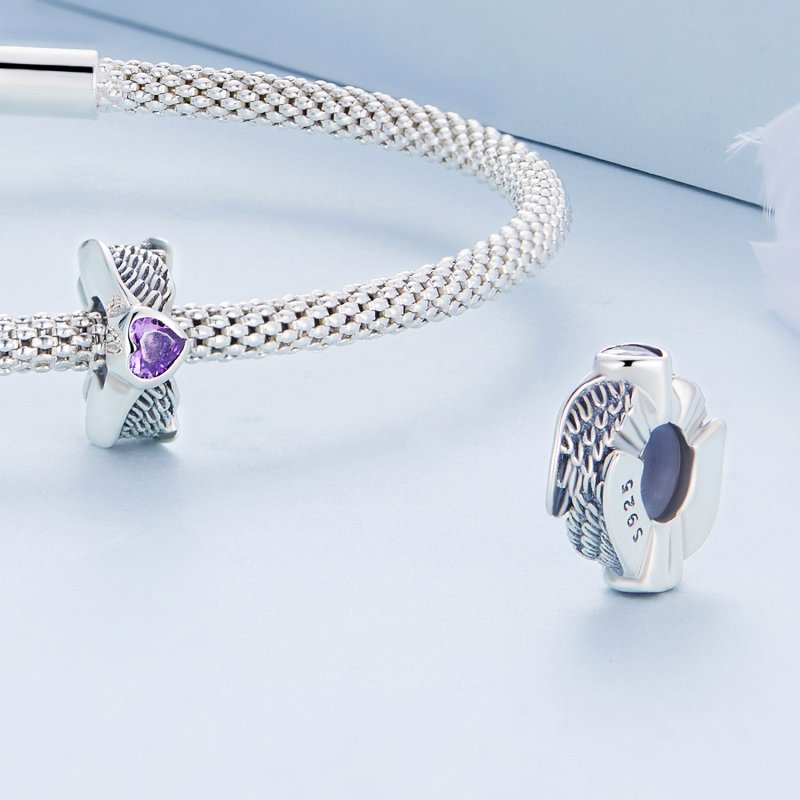 (kuva) Pandora Style Guardian Heart Spacer Charm - BSC677 - Näytä 4