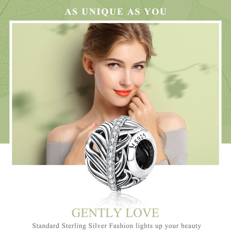 (kuva) Pandora-tyylinen Hopeinen Gently Love -riipus - SCC1065 - Näytä 2