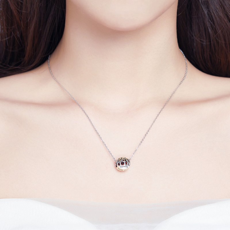(kuva) Pandora-tyylinen Hopea Perhe Metsä Charm - SCC1144 - Näytä 3