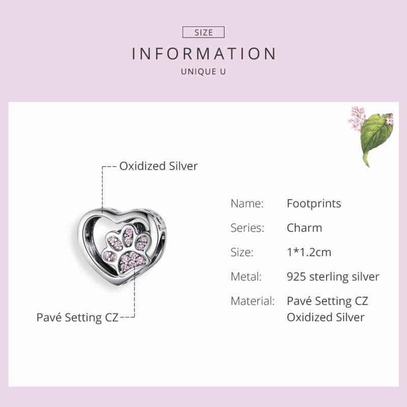 (kuva) Pandora Style Silver Mark of Pets Charm - SCC1191 - Näytä 3