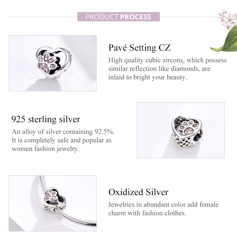 (kuva) Pandora Style Silver Mark of Pets Charm - SCC1191 - Näytä 4