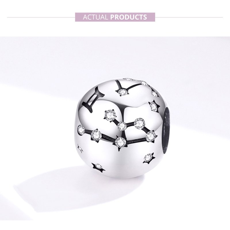 (kuva) Pandora-tyylinen hopeinen Gemini-riipus - SCC1218-3 - Näytä 2