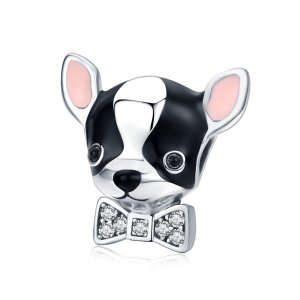 (kuva) Pandora-tyylinen hopeinen chihuahuarenka - SCC1310