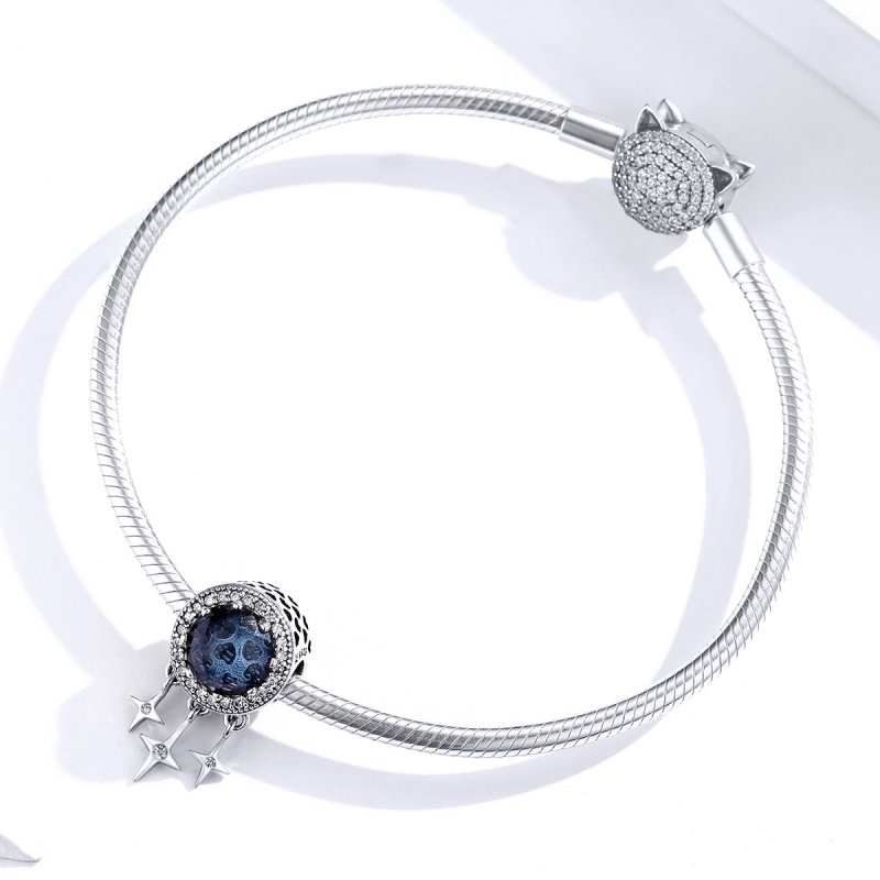 (kuva) Pandora-tyylinen Hopea Sininen Tähti - Charm - SCC1432 - Näytä 4