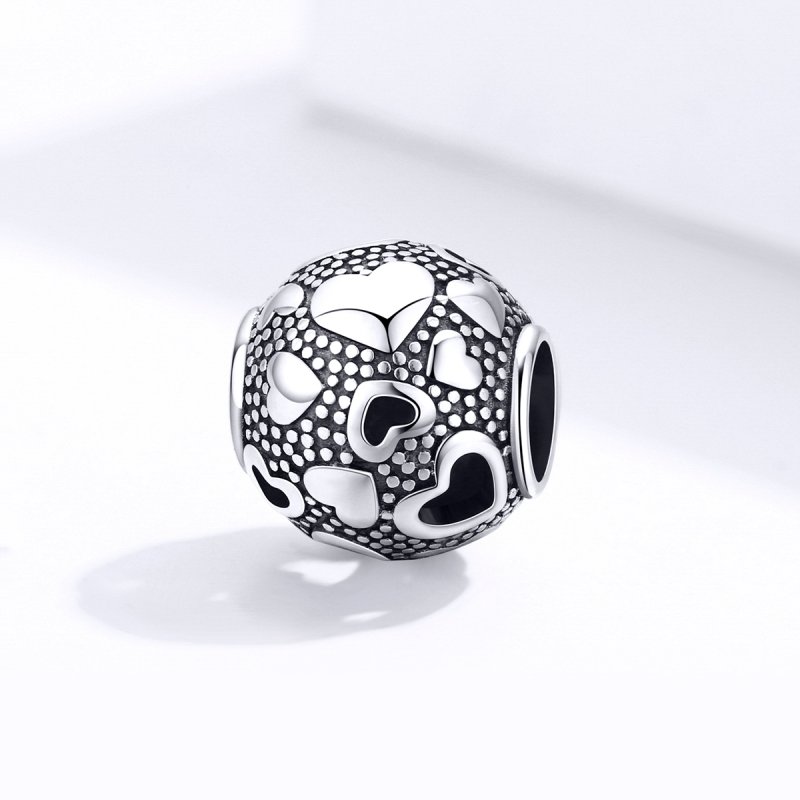 (kuva) Pandora-tyylinen hopea retro sydän -koru - SCC1451 - Näytä 2