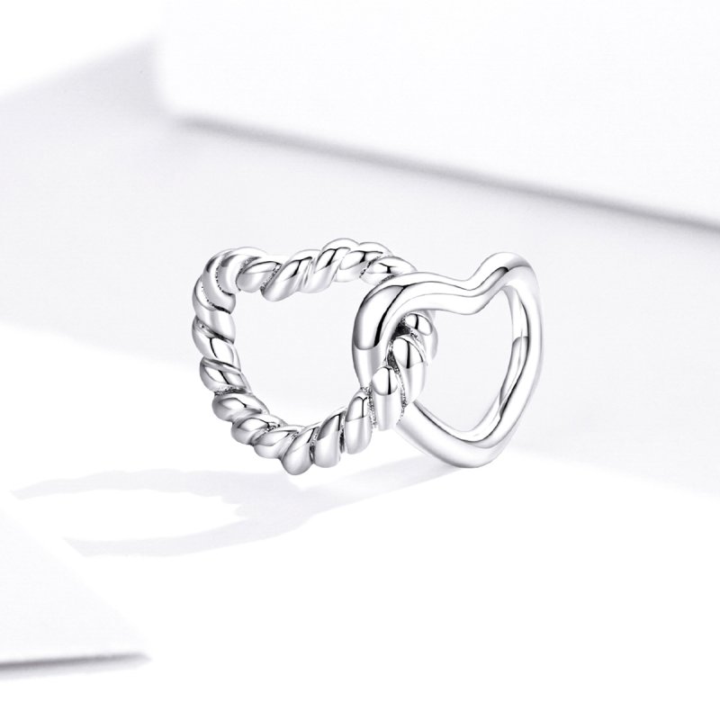 (kuva) Pandora Style Silver Entwined Hearts Charm - SCC1563 - Näytä 2