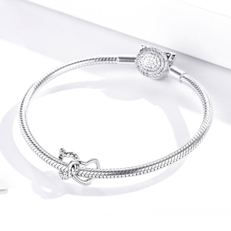 (kuva) Pandora Style Silver Entwined Hearts Charm - SCC1563 - Näytä 3