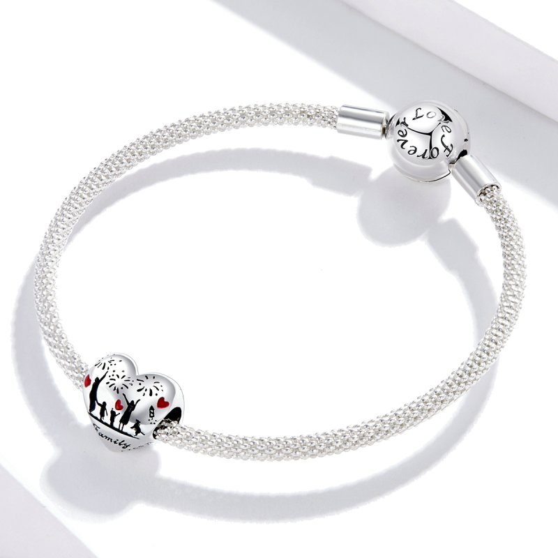 (kuva) Pandora-tyylinen Hopea Perheen Rakkaus - Charm - SCC1634 - Näytä 3