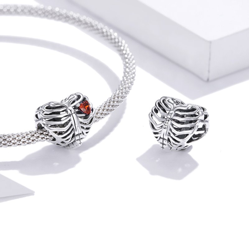 (kuva) Pandora-tyylinen hopeinen sykkivä sydän -riipus - SCC1764 - Näytä 4