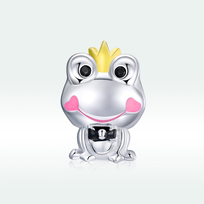 (kuva) Pandora Style Two Tone Gentle Frog Charm - SCC1769 - Näytä 5