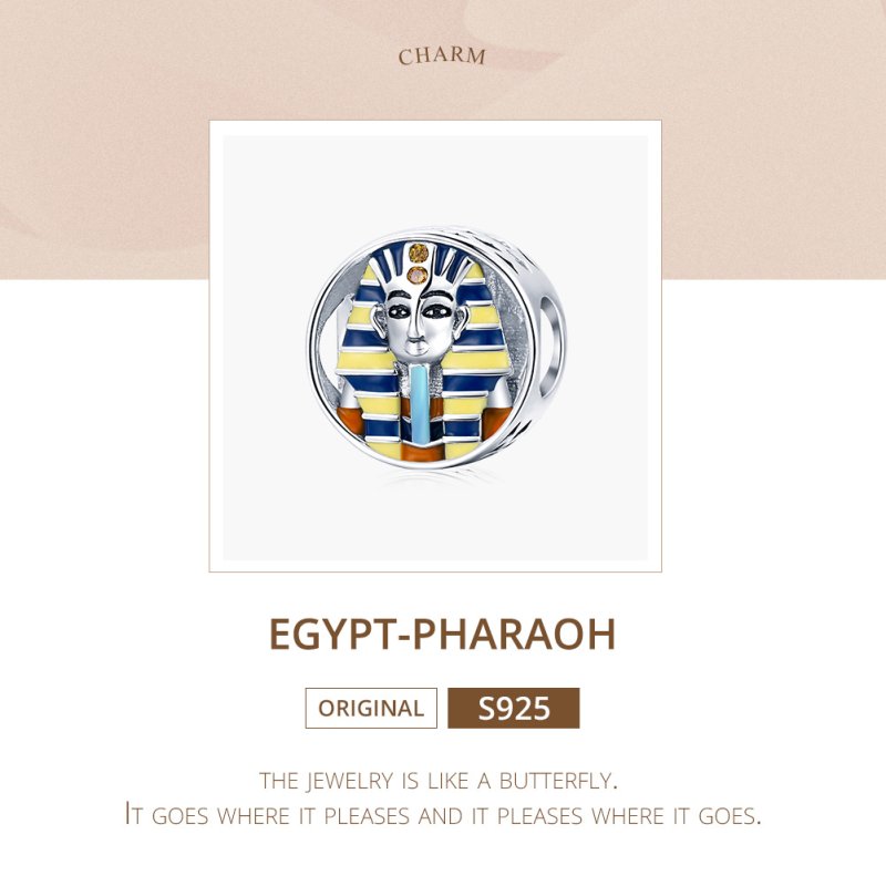 (kuva) Pandora-tyylinen hopea Egypti - Farao - Amuletti - SCC1858 - Näytä 5