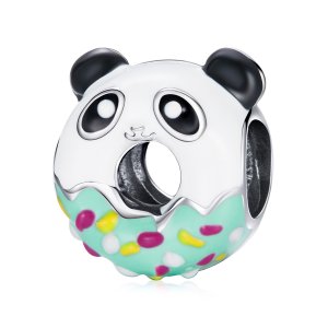 (kuva) Pandora-tyylinen Panda Donuts -riipus - SCC1875