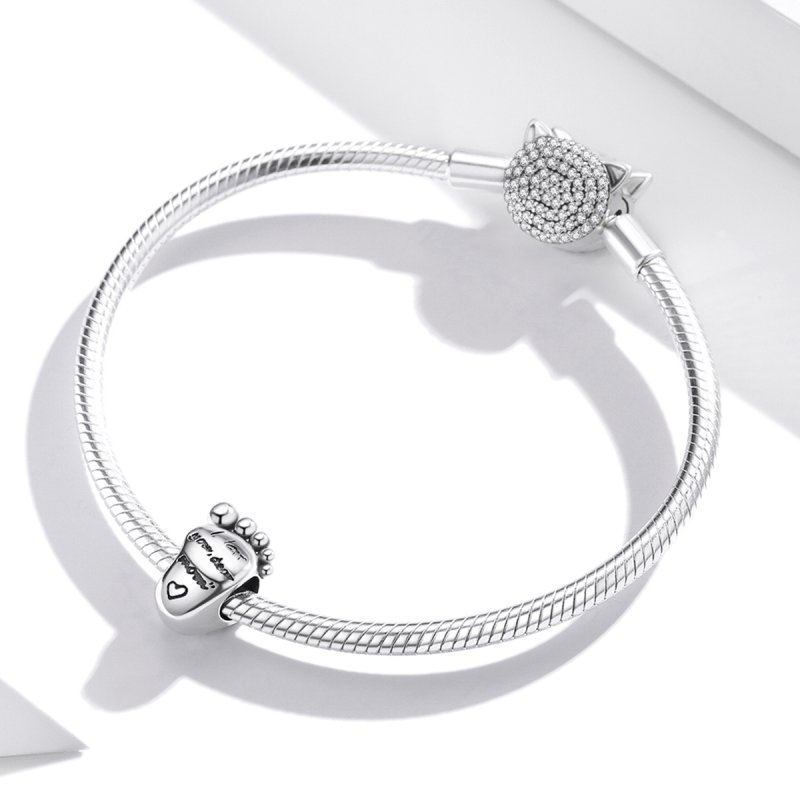 (kuva) Pandora-tyylinen Love Feet -riipus - SCC1901 - Näytä 3