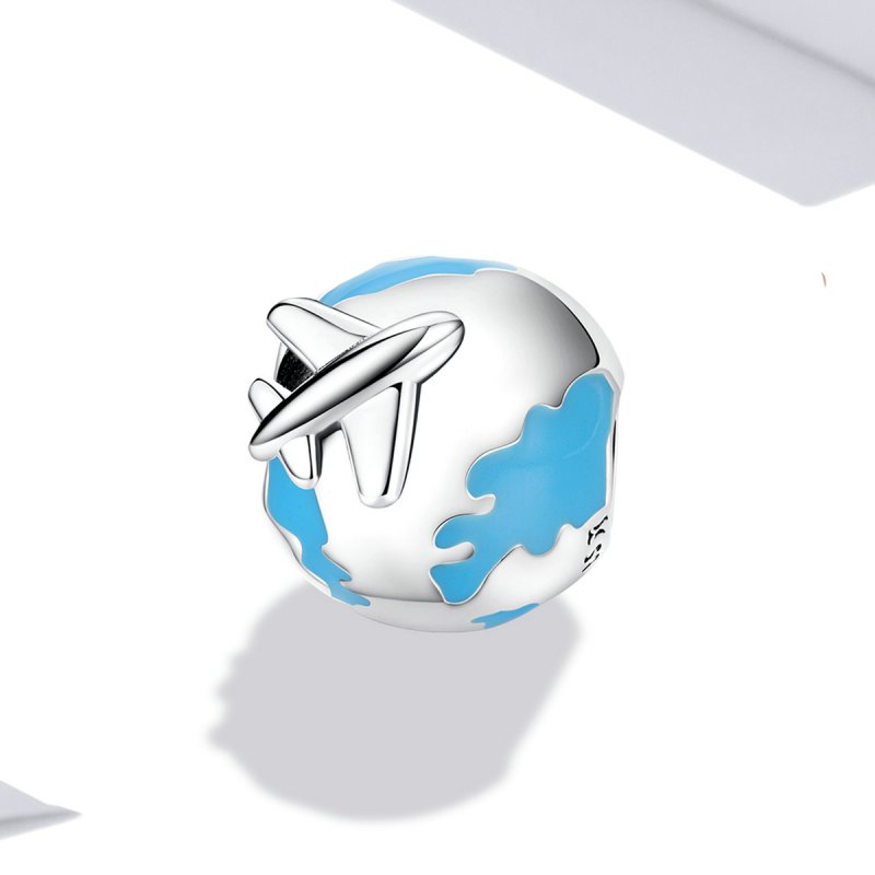 (kuva) Pandora Style World Travel - Lentokone ja Purjehtiva Charm - SCC2026 - Näytä 2