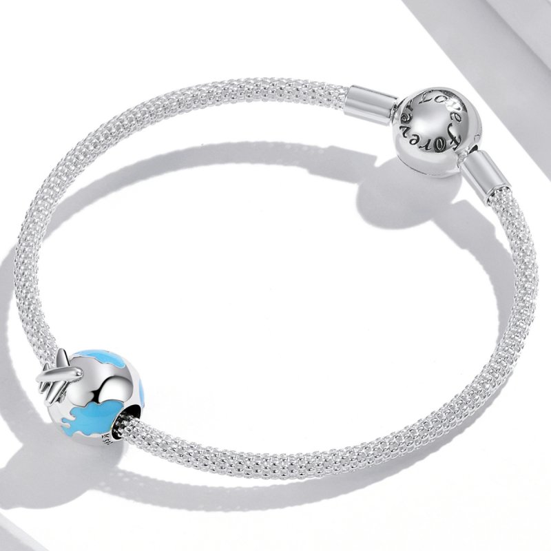 (kuva) Pandora Style World Travel - Lentokone ja Purjehtiva Charm - SCC2026 - Näytä 3