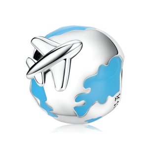 (kuva) Pandora Style World Travel - Lentokone ja Purjehtiva Charm - SCC2026