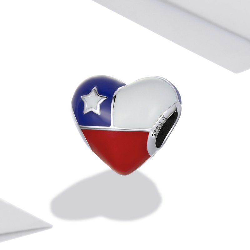 (kuva) Pandora Style Love Chile Flag Charm - SCC2110 - Näytä 2
