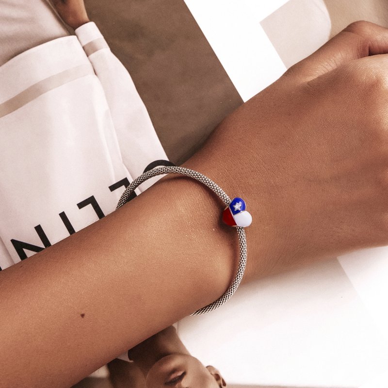 (kuva) Pandora Style Love Chile Flag Charm - SCC2110 - Näytä 5