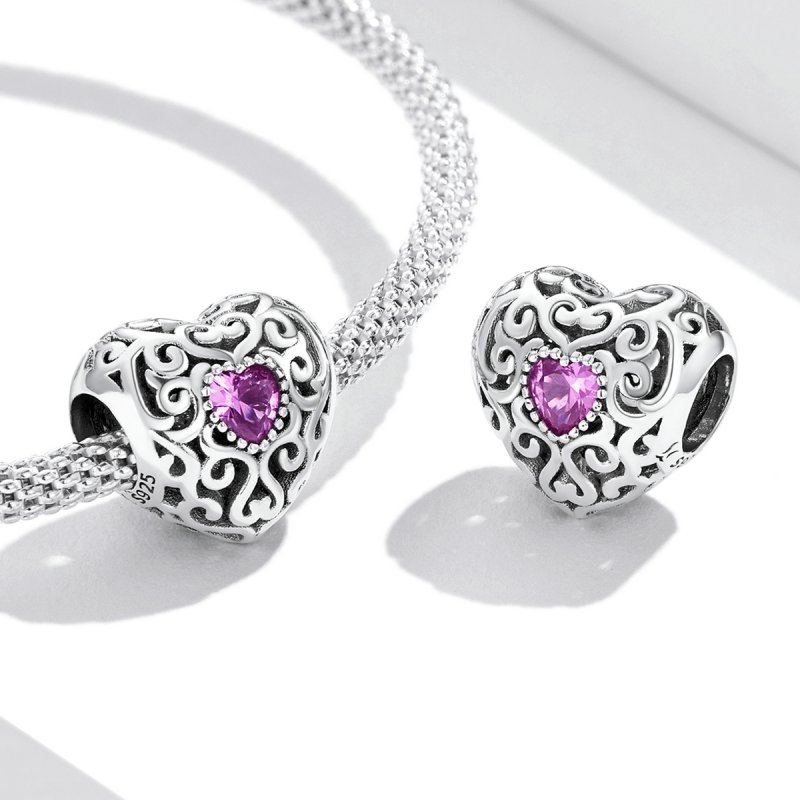 (kuva) Pandora-tyylinen retrokuvio Love-riipus - SCC2136 - Näytä 4
