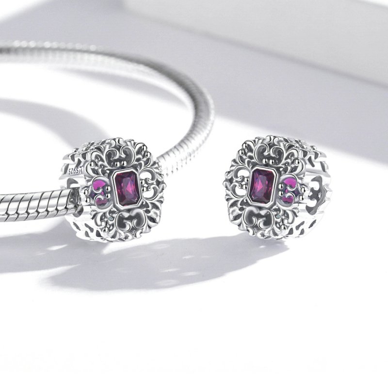 (kuva) Pandora-tyylinen retro-kuosi - Zirkonium-riipus - SCC2152 - Näytä 4