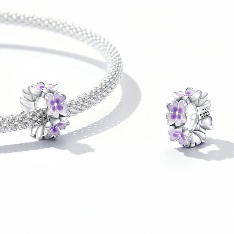 (kuva) Pandora Style Flowers Spacer Charm - SCC2212 - Näytä 4