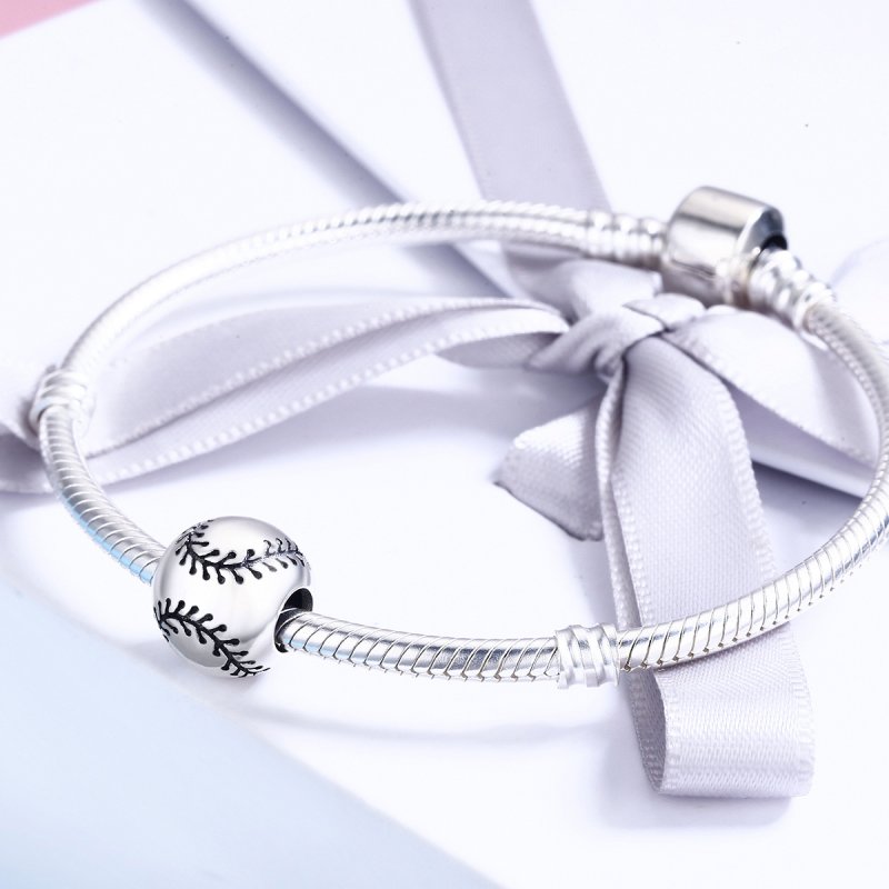 (kuva) Pandora-tyylinen hopea Baseball Passion -riipus - SCC449 - Näytä 4