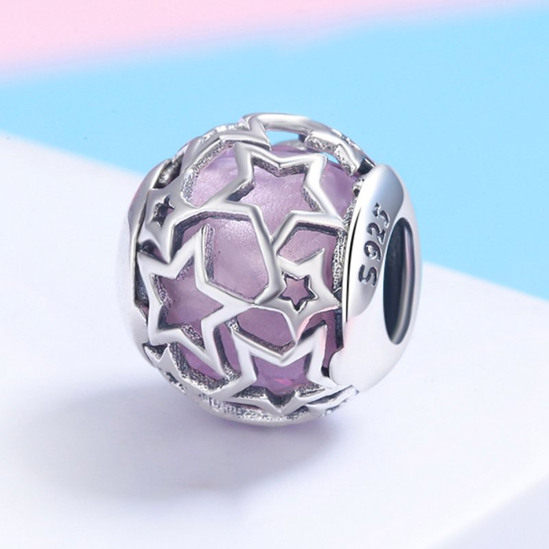 (kuva) Pandora-tyylinen hopea romanttiset tähdet - Charm - SCC510 - Näytä 3