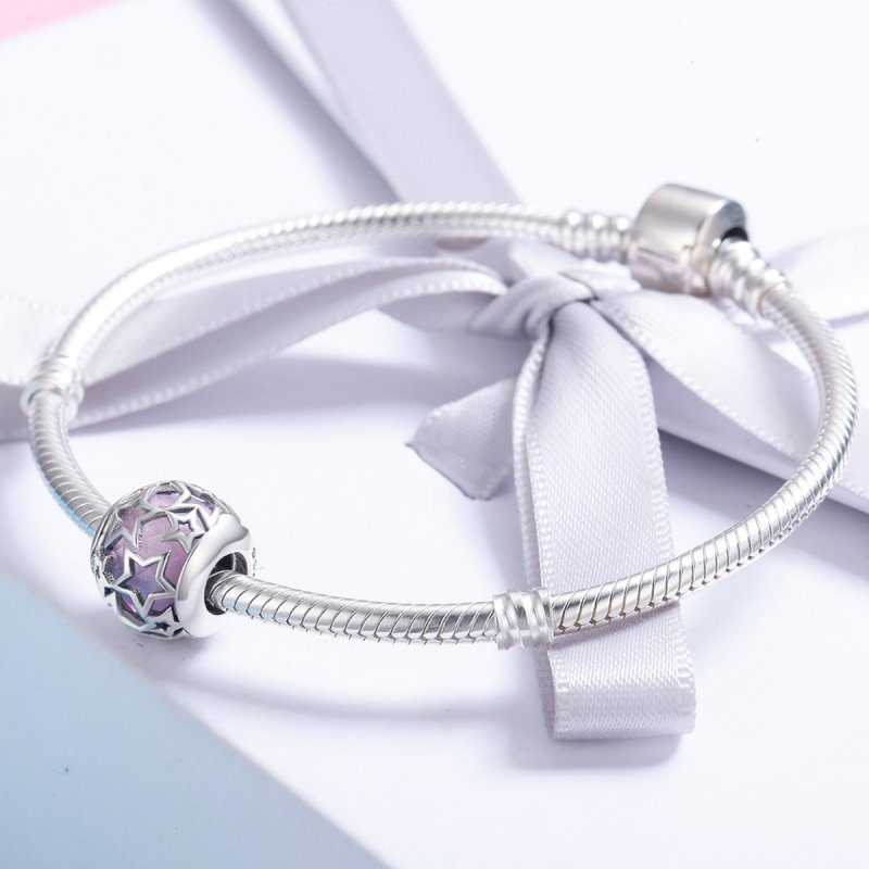 (kuva) Pandora-tyylinen hopea romanttiset tähdet - Charm - SCC510 - Näytä 4