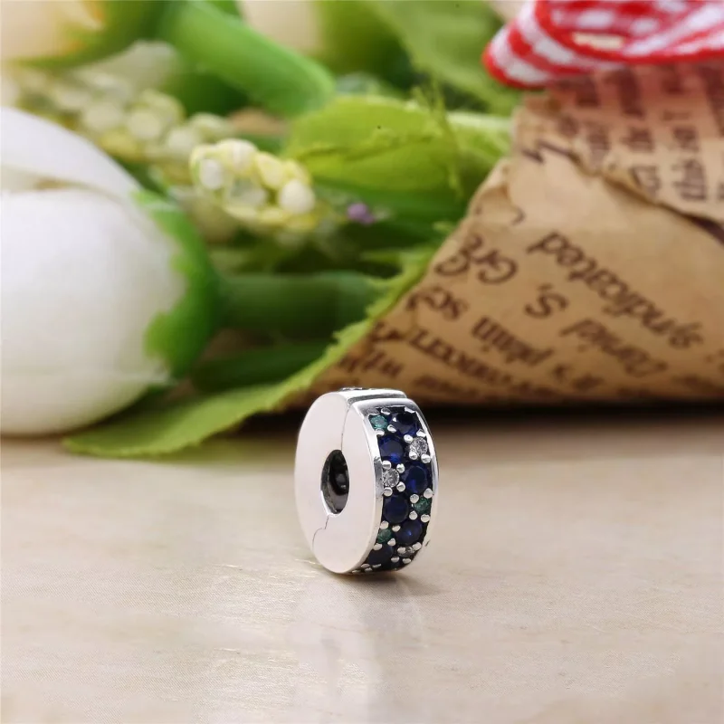 (kuva) Blue Mosaic Shining Elegance Spacer Clip - 791817NSBMX - Helat | PANDORA - Näytä 2