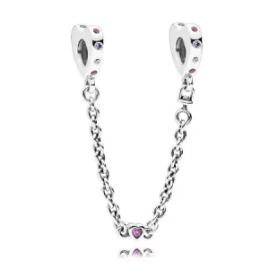 (kuva) Bright Hearts Safety Chain - 797245NRPMX - Helat | PANDORA