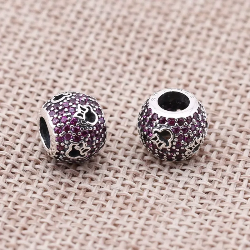(kuva) Disney abstract pave silver charm Minnie silhouettes - 791584CZR - Helat | PANDO - Näytä 2
