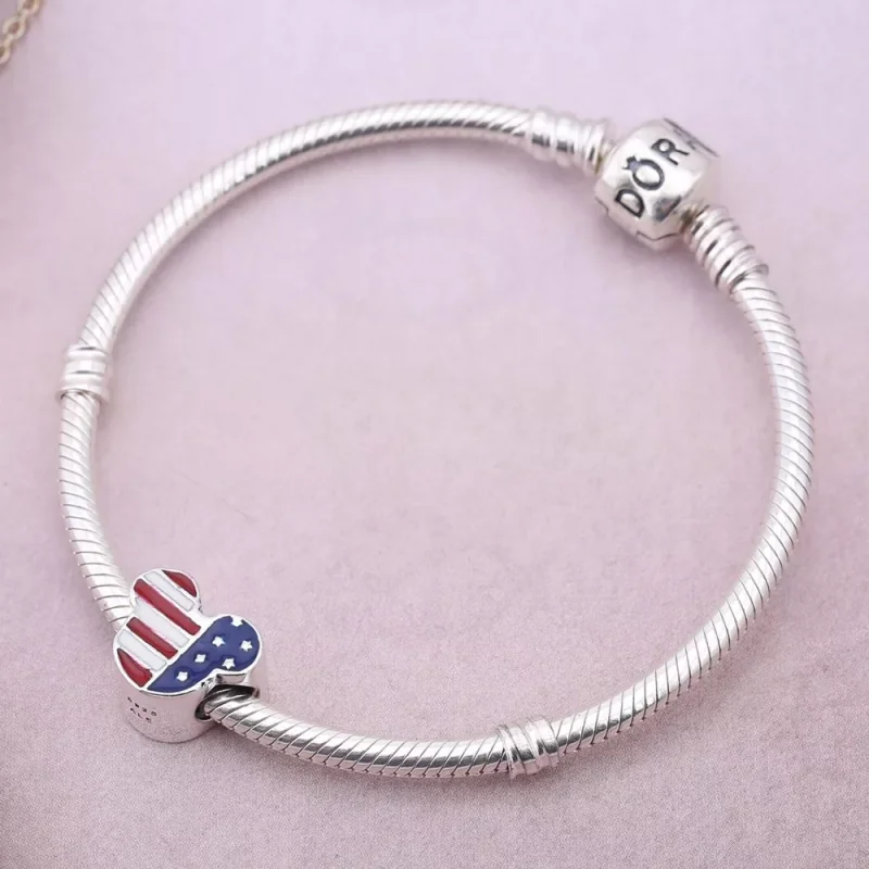 (kuva) Disney Mickey USA silver charm - 791585ENMX - Helat | PANDORA - Näytä 2