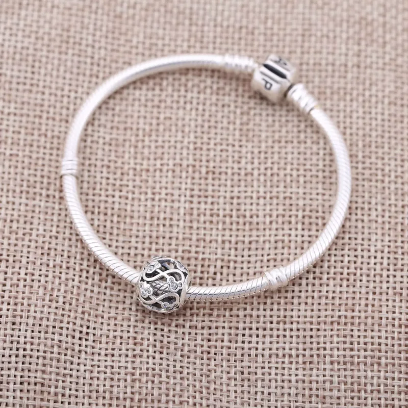 (kuva) Disney openwork Minnie & Mickey infinity silver charm - 791462CZ - Helat | PANDO - Näytä 2