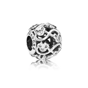 (kuva) Disney openwork Minnie & Mickey infinity silver charm - 791462CZ - Helat | PANDORA