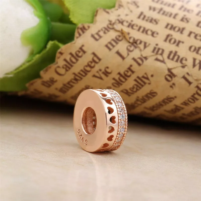 (kuva) Hearts PANDORA Rose Spacer - 787415CZ - Helat | PANDORA - Näytä 2