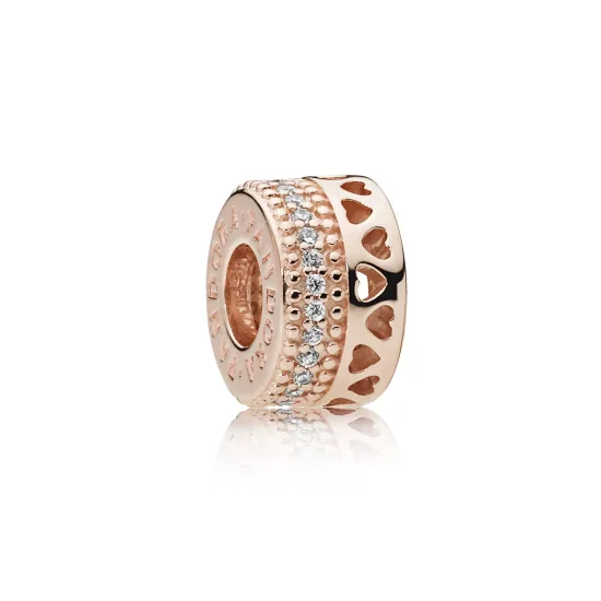 (kuva) Hearts PANDORA Rose Spacer - 787415CZ - Helat | PANDORA