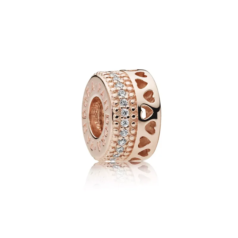 (kuva) Hearts PANDORA Rose Spacer - 787415CZ - Helat | PANDORA
