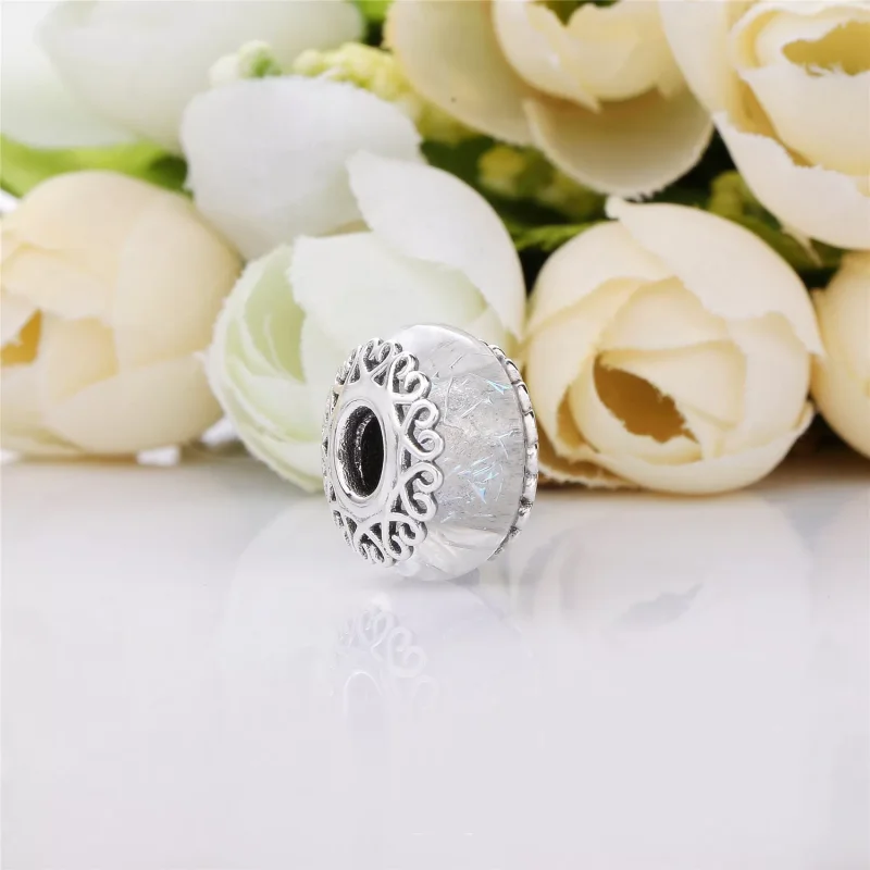 (kuva) Iridescent White Glass Murano Charm - 797617 - Helat | PANDORA - Näytä 2