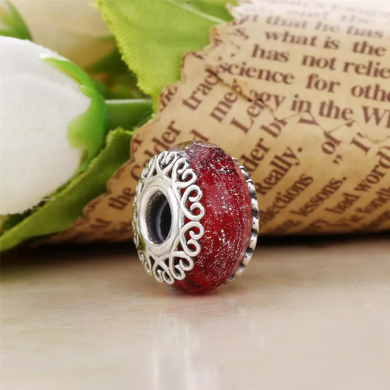 (kuva) Iridescent White Glass Murano Charm - 797617 - Helat | PANDORA - Näytä 5