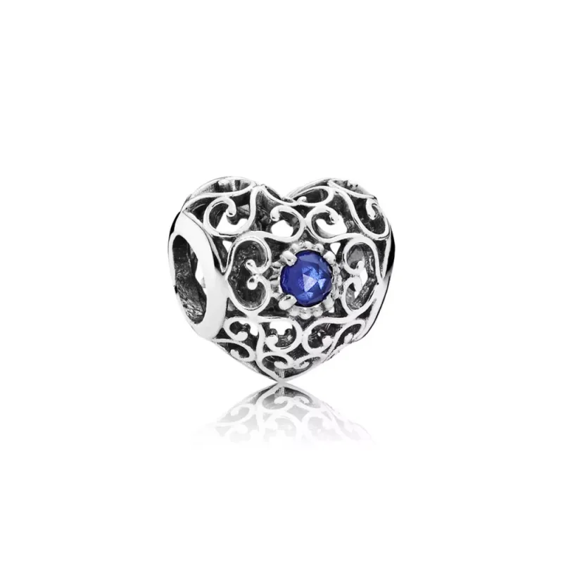 (kuva) PANDORA hela - Syyskuun allekirjoitus Heart Birthstone