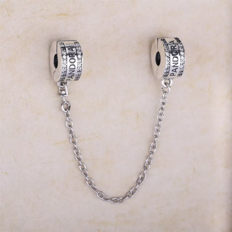 (kuva) PANDORA Logo Safety Chain - 792057CZ - Helat | PANDORA - Näytä 2